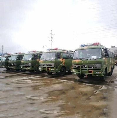 Assentos do ônibus 190HP 30 do passageiro da floresta 6x6 dos veículos militares do ônibus do transporte dos soldados do pneumático de Off Road