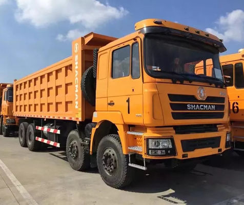 Sospensione idraulica di Shacman F3000 8x4 dell'autocarro con cassone ribaltabile dell'euro 2 dei ribaltatori diesel resistenti dell'emissione 380hp 10MT della carrozza