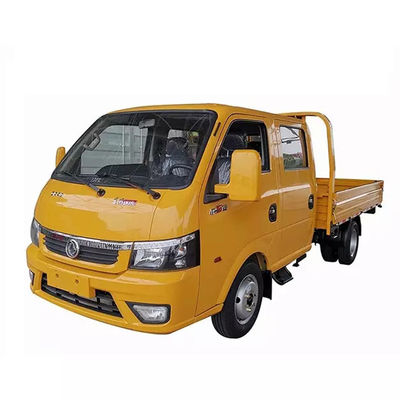 DONGFENG Light Cargo Truck Double Cab صف شاحنة سرير شحن أضواء 90Hp محرك ديزل