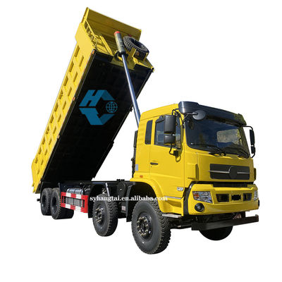 Gewinnender schwerer Kipplaster-Protokollierungstransport 50 Ton Dump Truck 8x4 12 dreht Dieselmotor