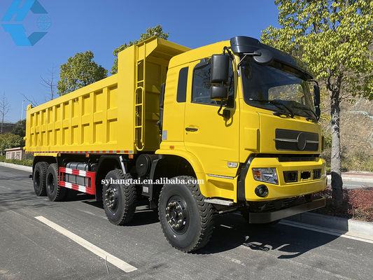 Gewinnender schwerer Kipplaster-Protokollierungstransport 50 Ton Dump Truck 8x4 12 dreht Dieselmotor