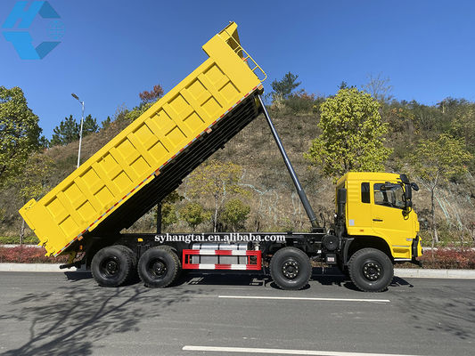 Gewinnender schwerer Kipplaster-Protokollierungstransport 50 Ton Dump Truck 8x4 12 dreht Dieselmotor