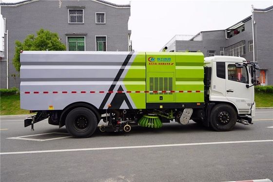 16 CBM মিউনিসিপ্যাল ​​স্যানিটেশন ট্রাক হুইলবেস 5000mm 210 HP সুইপার ক্লিনিং ট্রাক