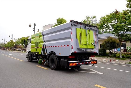 16 CBM মিউনিসিপ্যাল ​​স্যানিটেশন ট্রাক হুইলবেস 5000mm 210 HP সুইপার ক্লিনিং ট্রাক
