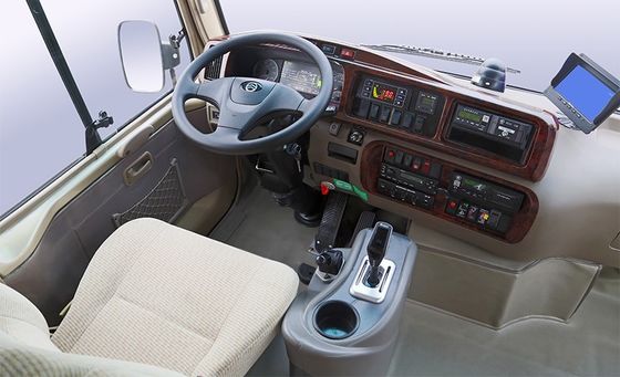 マイレッジ375kmの純粋な電気バス左のステアリングEV贅沢なコーチ バス