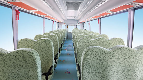 محرك ديزل مدرسة الطالب حافلة مكوكية 9.6 م 24-51 مقعد 165 حصان